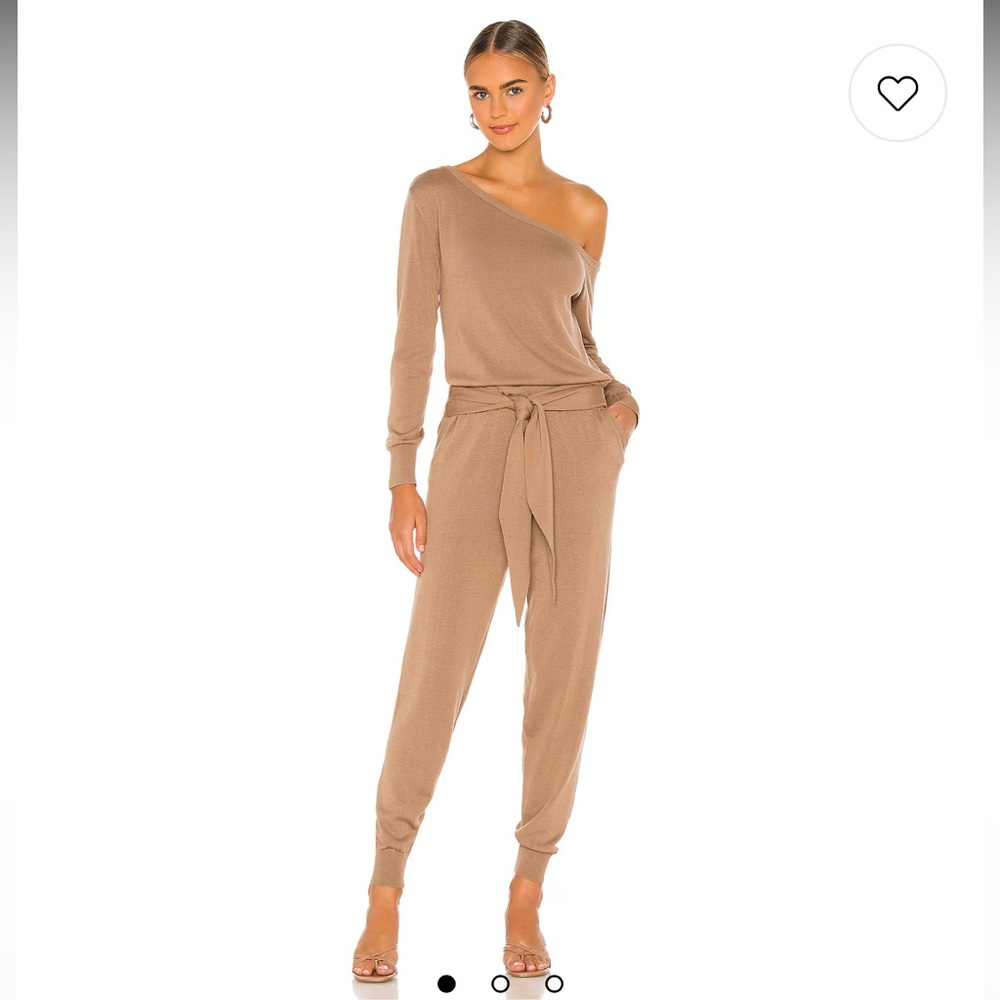 MAJORELLE Tan Asymmetrical Jumpsuit